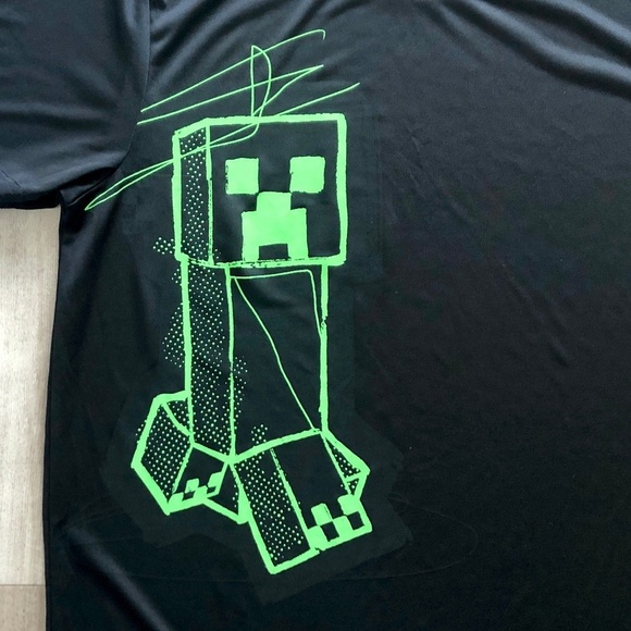 Minecraft X Point Zero T Shirt, Minecraft Video Game, Black Shirt, Mens Size L - Picture 5 of 10